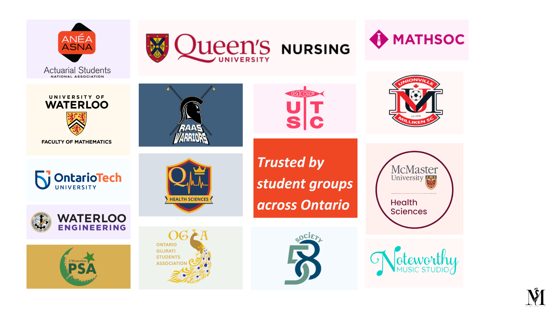 Trusted by Student Groups Across Ontario