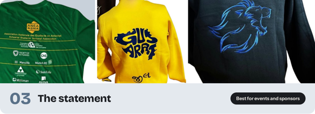 The Statement: Made for Events and Sponsors